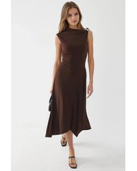 Busem - Accessory Detailed Asymmetrical Midi Dress - Lyst