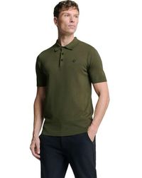 No Excess - Pullover Short Sleeve Polo Button S Dark Moss - Lyst