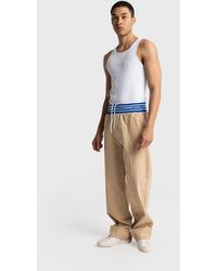 Giesto - Cotton Poplin Wide-Leg Knit Pants - Lyst