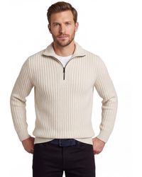 BOSS - Trui Boss Half Zip Wol - Lyst