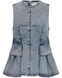 co'couture - Pancycc Denim Top Fade Denim - Lyst