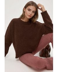 Hiccup - Braiding Detailed Textured Crew Neck Sweater - Lyst