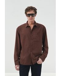 Giesto - Regular Fit Long Sleeve Poplin Shirt With Pocket - Lyst