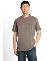 Tom Tailor - Structured Cutline T-Shirt - Lyst