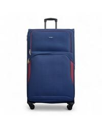 Infinity Leather - Expandable Soft Extra Large 8 Wheel Lightweight Suitcase Luggage Travel Bags Nylon - Lyst