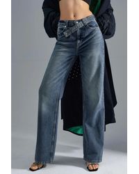 Hiccup - Squalo High Waist Wide Leg Denim Jeans - Lyst