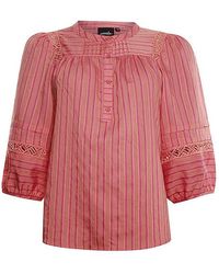 Poools - Blouse 313176-Lobster - Lyst