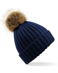 BEECHFIELD® - Mütze Grobstrick (Marineblau) - Lyst