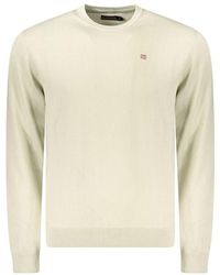 Napapijri - Beigemalen Katoenen Mannelijke Sweater - Lyst