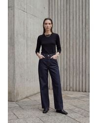 My Fashion - High Waist Straight Leg Denim Pants - Lyst