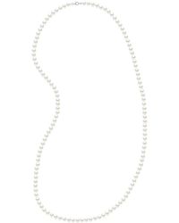 Ateliers Saint Germain - Necklace- Long Necklace Real Cultured Freshwater Pearls Semi Round 6-7 Mm - Lyst