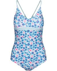 Trespass - Ladies Mimi Leopard Print One Piece Swimsuit (Light Sage) - Lyst