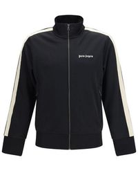 Palm Angels - Zwarte Polyester Shell Jas - Lyst