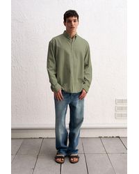 Giesto - Cotton Oversized Button-Up Shirt - Lyst
