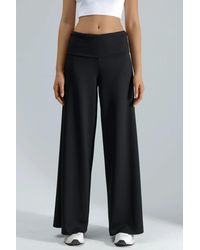 Hiccup - Modal Touch Folded Waist Palazzo Pants - Lyst