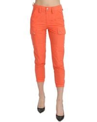 CYCLE - Katoenen Hoge Taille Skinny Cropped Broek - Lyst