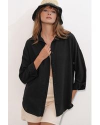Bigdart - Embroidered Long Sleeve Shirt With Button Closure - Lyst