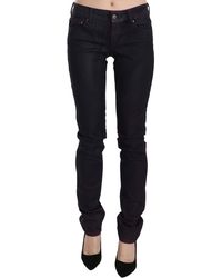 Just Cavalli - Cotton Low Waist Skinny Denim Pants - Lyst