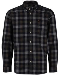 Camel Active - Overhemd Wit Geruit Button-Down Collar - Lyst