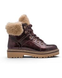 Tamaris - Faux Leather Warm Winter Ankle Boots - Lyst