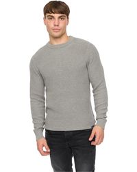 Crosshatch - Jampster Knitted Crew Neck Sweatshirt Cotton - Lyst