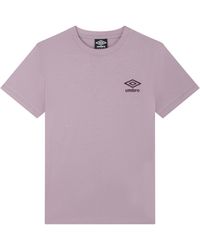 Umbro - Ladies Core Classic T-Shirt (Mauve Shadow/Potent) - Lyst