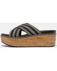 Fitflop - Fit Flop Eloise Wedge Cross Sliders - Lyst