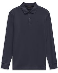 Bugatti - Herren Polo-Shirt Van Katoen Met Lange Mouwen - Lyst