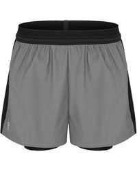 On Shoes - Lumos Performance 2-In-1 Hardloopshort Voor (Eclips Grijs) - Lyst