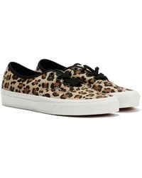 Vans - Authentic Animalier Leopard Trainers - Lyst