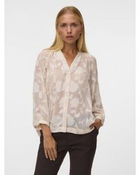 Vero Moda - Vmthursday 3/4 V-Hals Blouse - Lyst