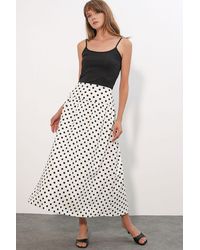 Bigdart - High-Waist Polka Dot Maxi Skirt - Lyst