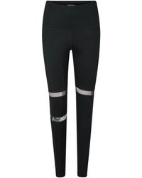 Reebok - Leggings Met Mesh-Inzetstukken Voor (Zwarte Nacht) - Lyst
