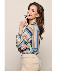 Mart Visser - Ines Print Blouse Blauw Multi - Lyst