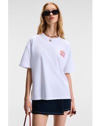 Grimelange - Oversized Crew Neck Printed T-Shirt - Lyst