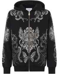 Philipp Plein - Zip Hoodie Tattoo Stones - Lyst