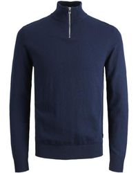 Jack & Jones - Jjeemil Knit Half Zip Noos Raf - Lyst