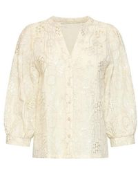 Smashed Lemon - Blouse 26325 Offwhite - Lyst