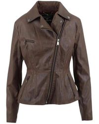Guess - Logo Slim Jacket (Lichtbruin) - Lyst