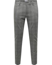 Only & Sons - Onsmark Slim Check 020919 Pant Noos Dessin - Lyst