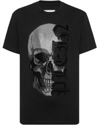 Philipp Plein - Round Neck T-Shirt Gothic Plein Stones - Lyst