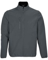 Sol's - Falcon Soft Shell Jas Grijs Effen) - Lyst