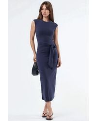 Busem - Midi Dress With Tie Detail - Lyst