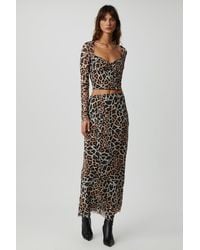 Grimelange - High Waist Leopard Maxi Skirt - Lyst