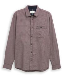 Tom Tailor - Structure Shirt Ls Dessin - Lyst