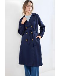 Bigdart - Double Breasted Long Trench Coat - Lyst