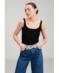Grimelange - Ribbed U-Neck Cami Tank Top - Lyst