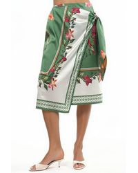Hiccup - Satin Wrap Skirt - Lyst