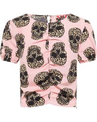 myMo - Blouse Shirt Dames Roze - Lyst