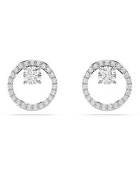 Swarovski - 'Dextera' Base Metal Stud Earrings - Lyst